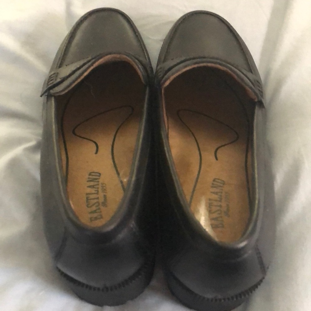 Black loafer shoes
